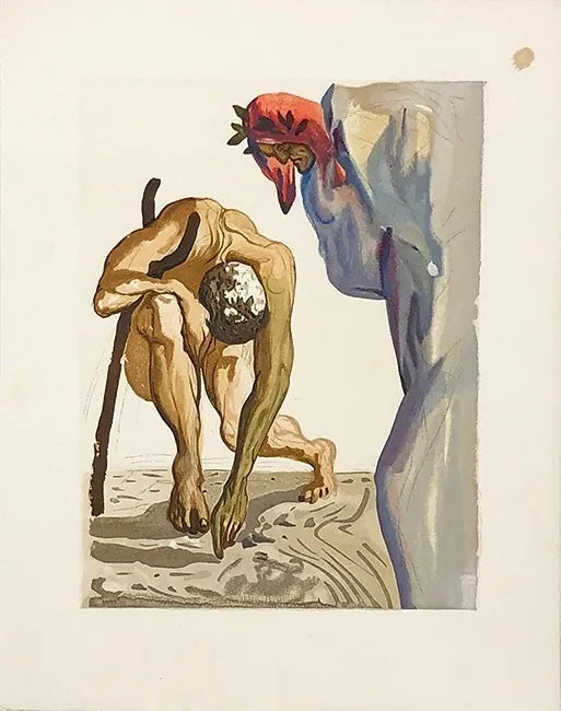 Purgatory Canto 7 by Salvador Dali