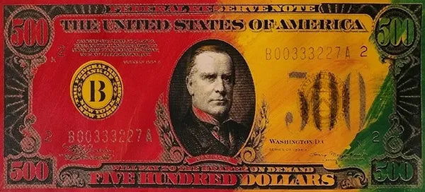 Five Hundred Dollar Bill by Steve Kaufman