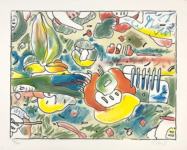 Flower Abstract by Peter Max