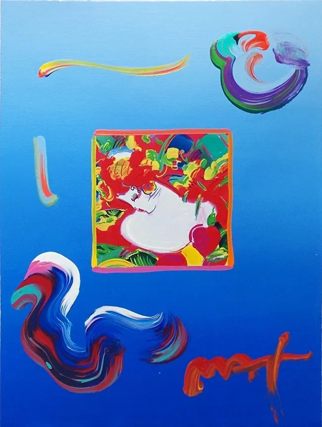 Flower Blossom Lady (Overpaint 2) by Peter Max