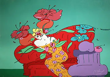 Flower Lady by Peter Max