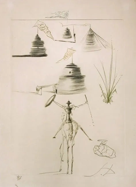 Le Camp Du Roi Marc (The Camp Of King Marc) by Salvador Dali