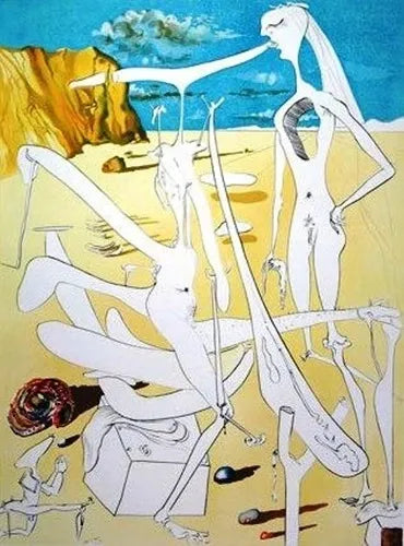 Infraterrestrials Adored By Dali by Salvador Dali