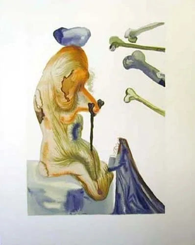 Hell Canto 20 by Salvador Dali