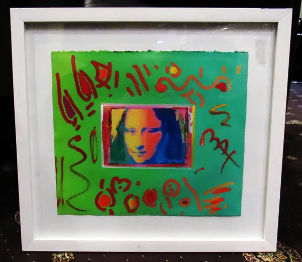 Mona Lisa (Overpaint) by Peter Max