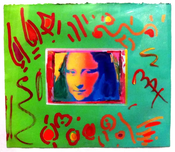Mona Lisa (Overpaint) by Peter Max