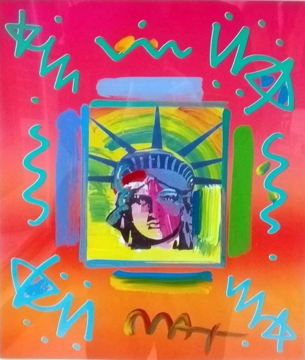 Liberty Head II (overpaint II) by Peter Max
