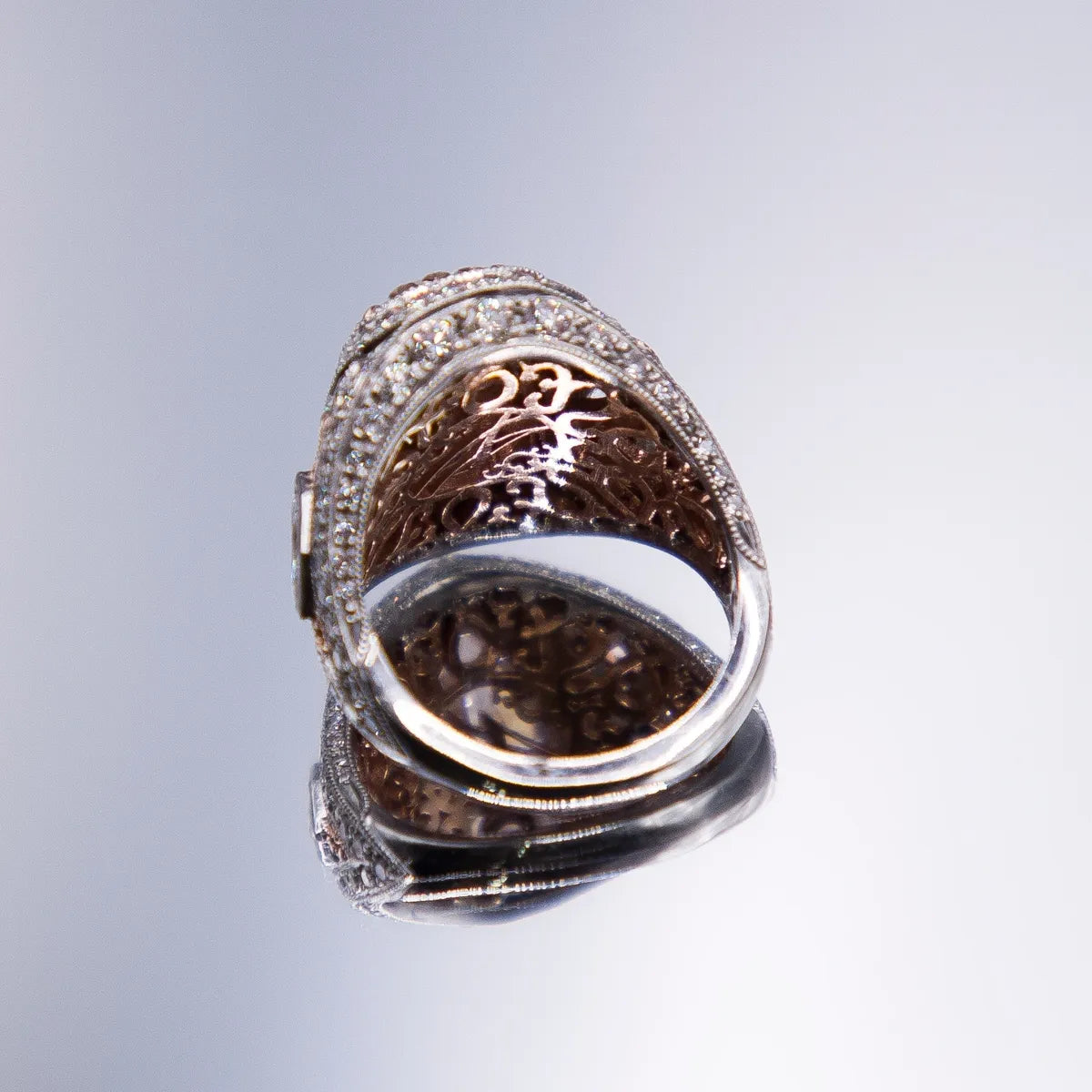 3.60 Carat GIA Cert Pink Diamond/Platinum/18k. Ring by Anthony Gerard DiMaggio