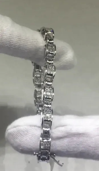 14k White Gold Diamond Bracelet #J0376