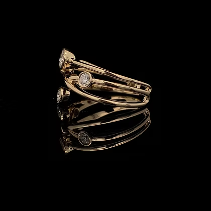 Zeghani Droplet Multi Diamond Band