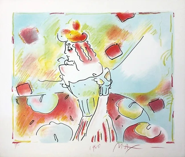 Composition Red & Green by Peter Max