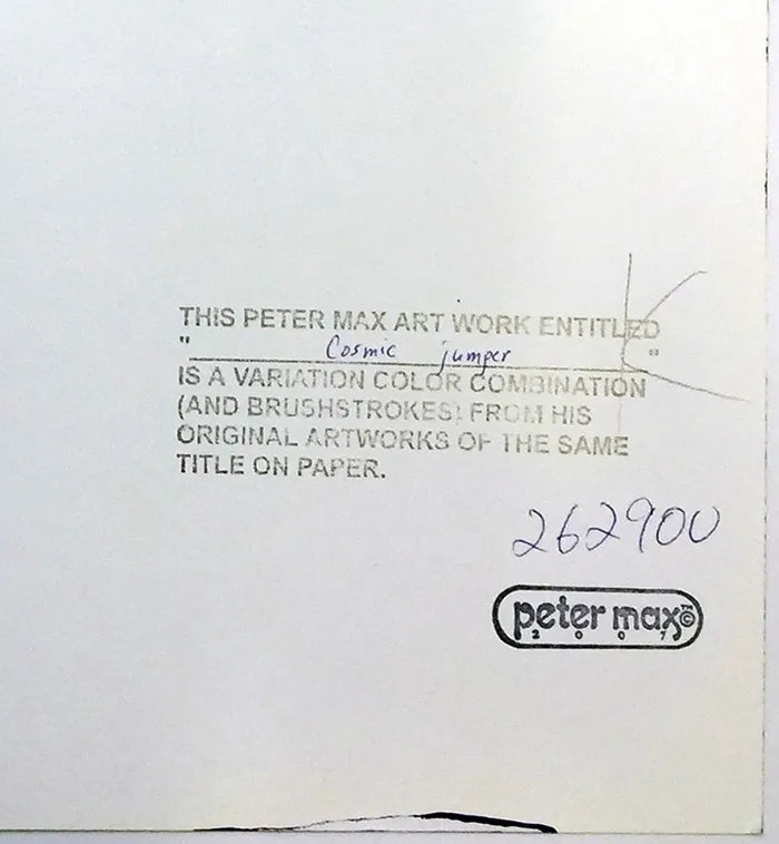 Cosmic Jumper (Overpaint) by Peter Max