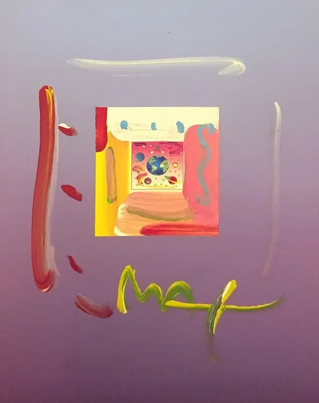 Cosmic Runner With Planets (Overpaint) by Peter Max