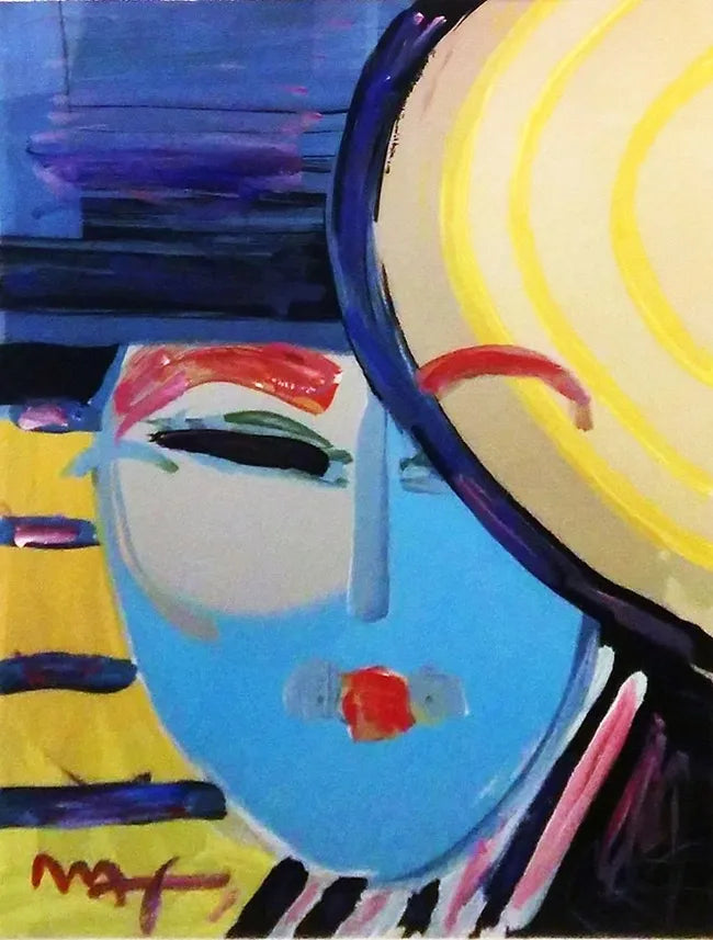 Deco Lady (embellished) by Peter Max