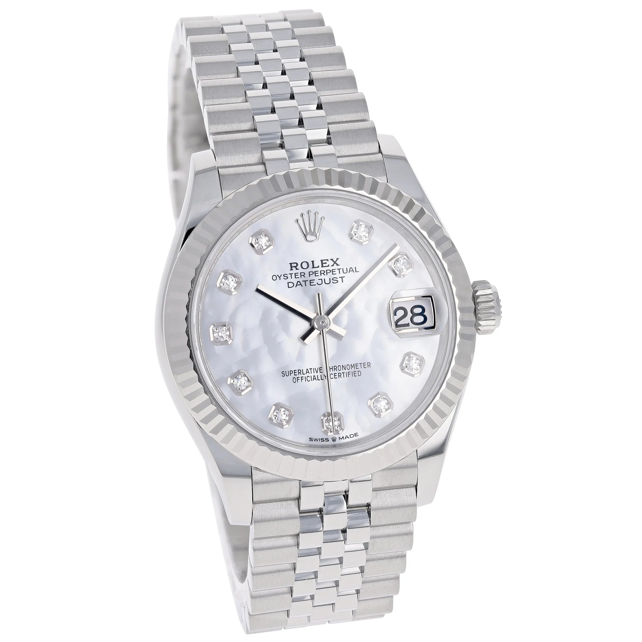 Rolex Datejust 31 mm 278274 Mother of Pearl NEW MOP White Diamonds Jubilee