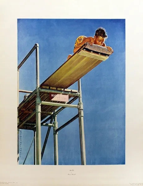 High Dive by Norman Rockwell