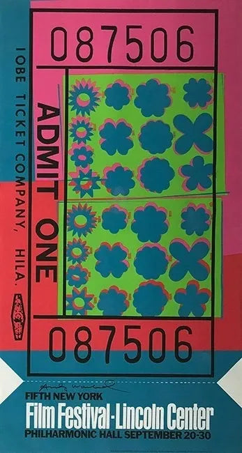 Lincoln Center Ticket by Andy Warhol