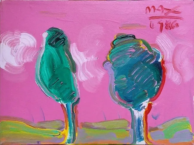 Pink Sky by Peter Max