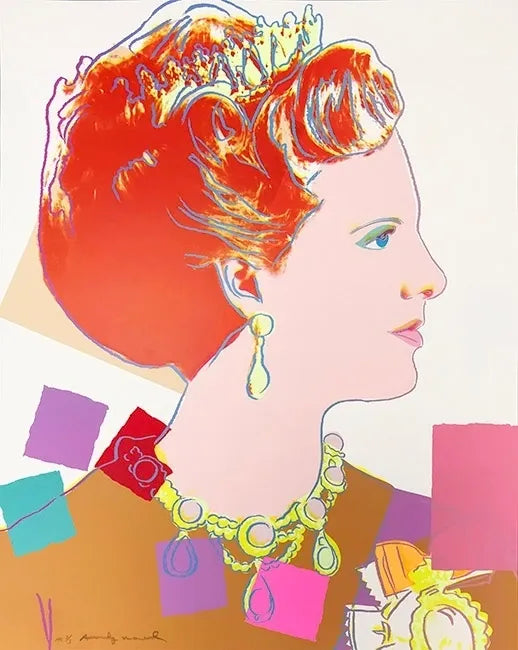 Queen Margrethe II Of Denmark FS II.344 by Andy Warhol