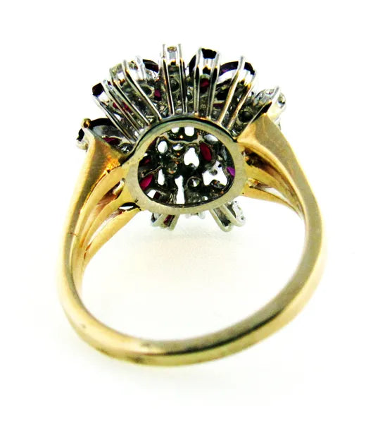 Ruby and Diamond Lady's Ring #J0291