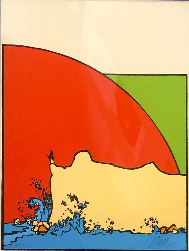 Sage On Cliff by Peter Max