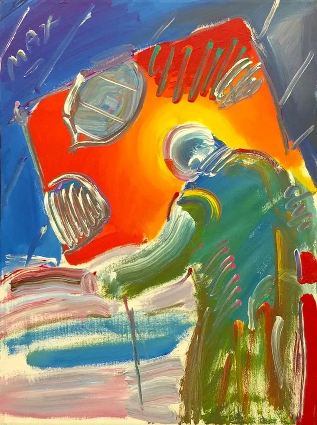 Sage With Cane by Peter Max