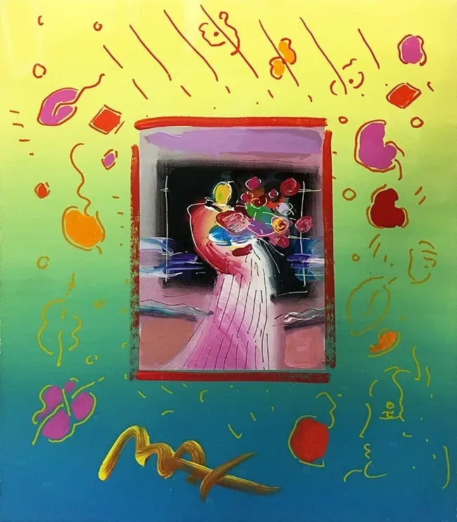 Sage With Flowers (Overpaint) by Peter Max