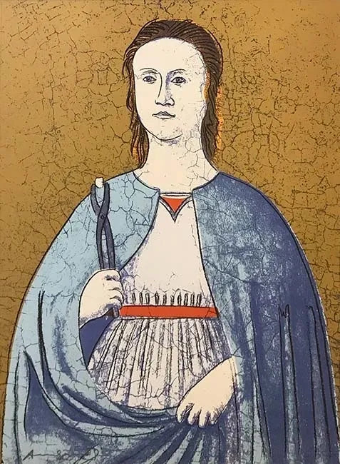 Saint Apollonia Fs II.332 by Andy Warhol