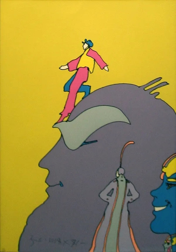 Stepping Down by Peter Max