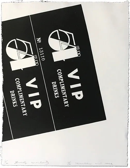 Studio 54 Complimentary Drinks FS IIIA.16A by Andy Warhol