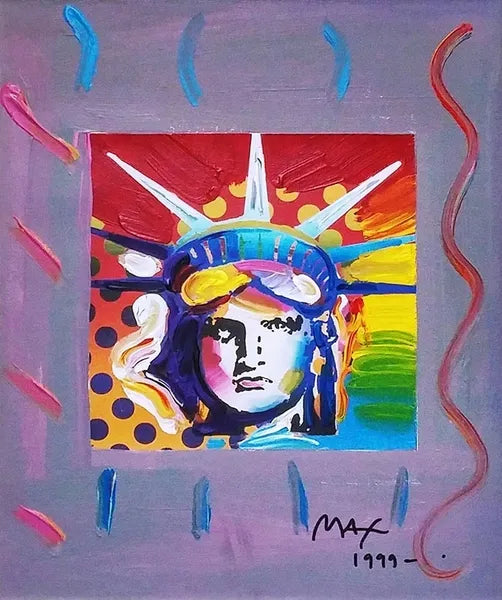 Sunrise Liberty Head by Peter Max