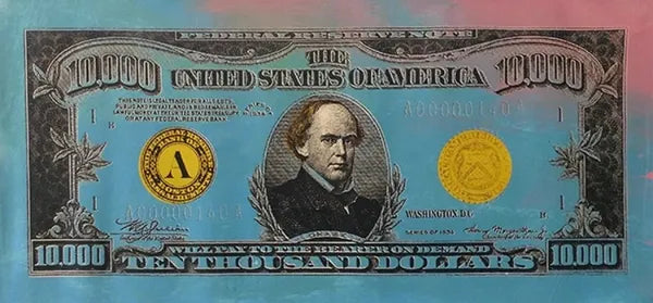 Ten Thousand Dollar Bill by Steve Kaufman