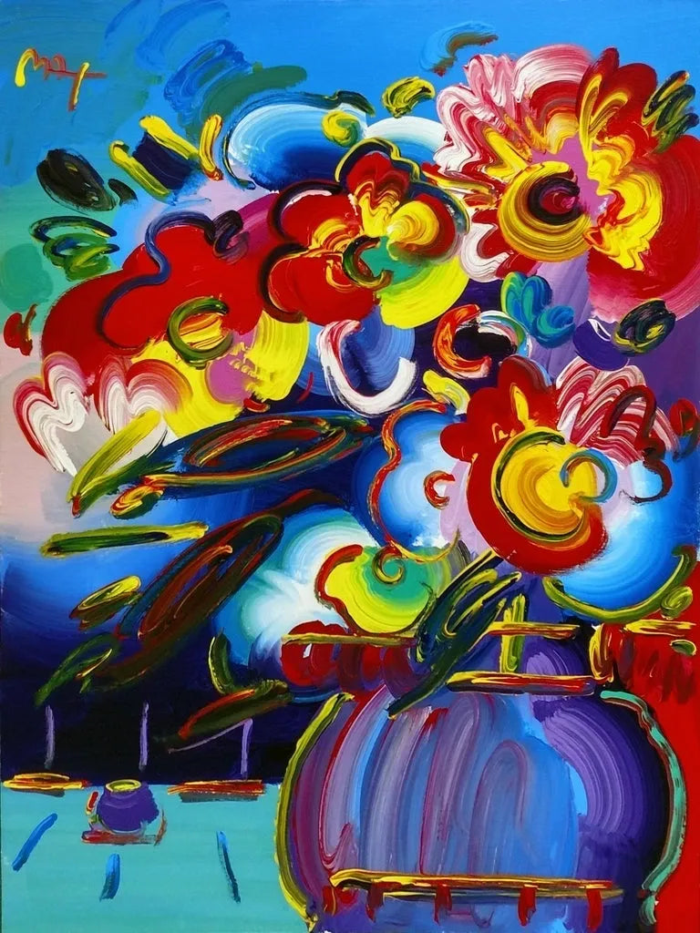 Vase of Flowers Series 17 Ver. IV #1 by Peter Max