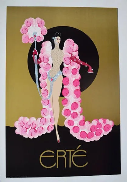 Woman In Pink (Poster) by Erte