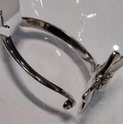 Nicole Barr sterling silver white sapphire floral ring